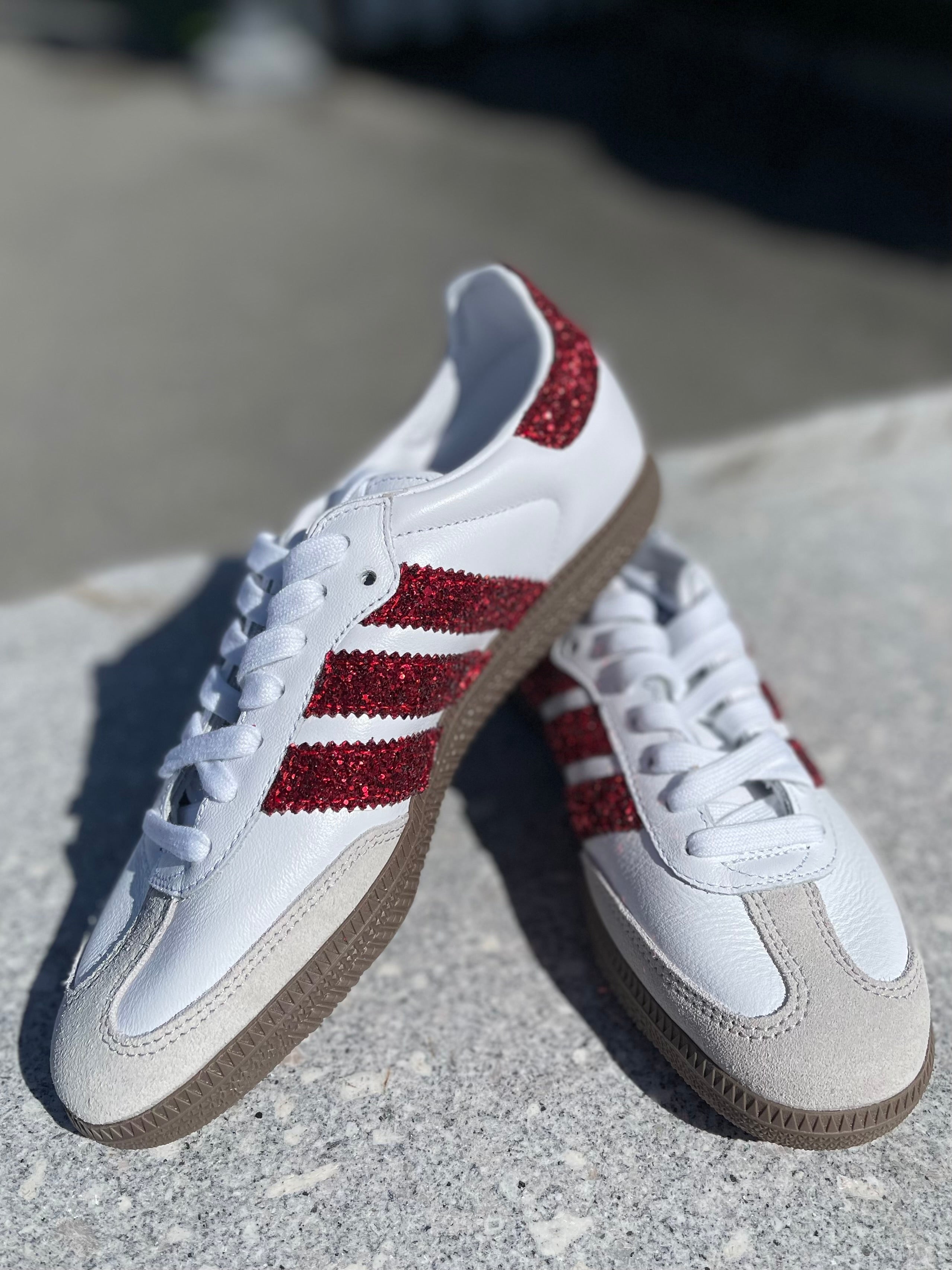 SEDDYS ADIDAS SAMBA GLITTER RED