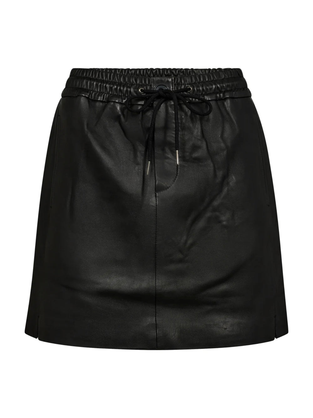 CO’COUTURE NEW PHOEBE LEATHER SKIRT BLACK