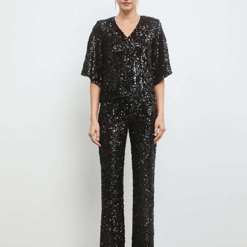 
                  
                    CAMILLA PIHL TONY SEQUIN TOP BLACK
                  
                