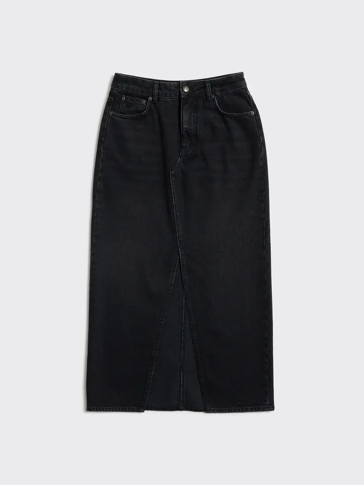 
                  
                    HOLZWEILER DENIM LONG SKIRT BLACK
                  
                