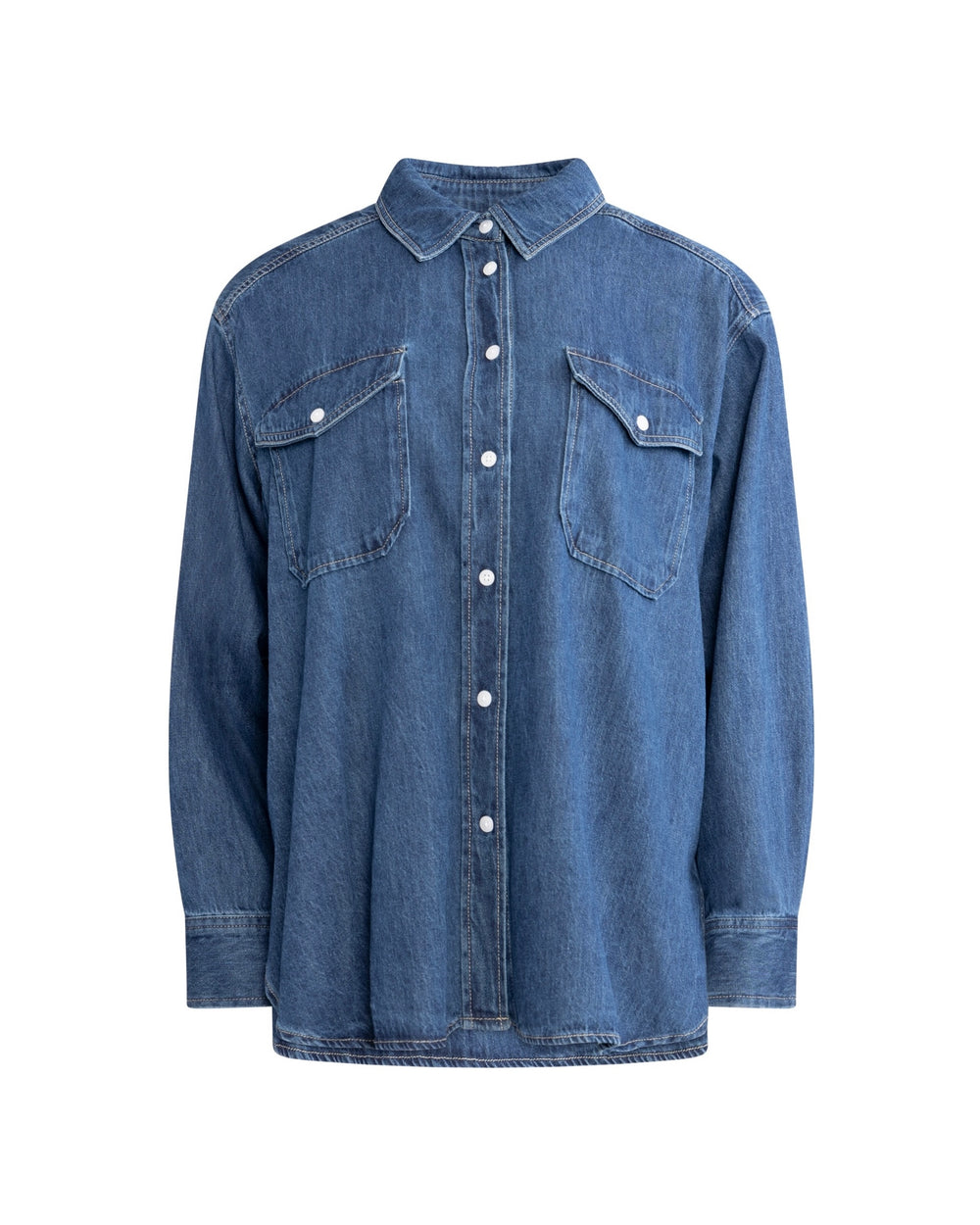 PART TWO COLLETTE SHIRT MEDIUM BLUE DENIM