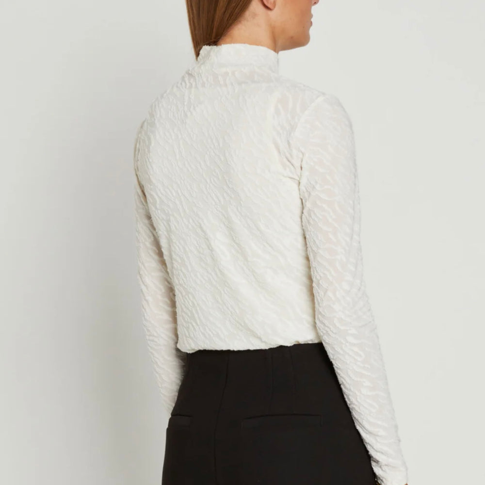 
                  
                    RUE DE FEMME ROLL NECK BLOUSE OFF WHITE
                  
                