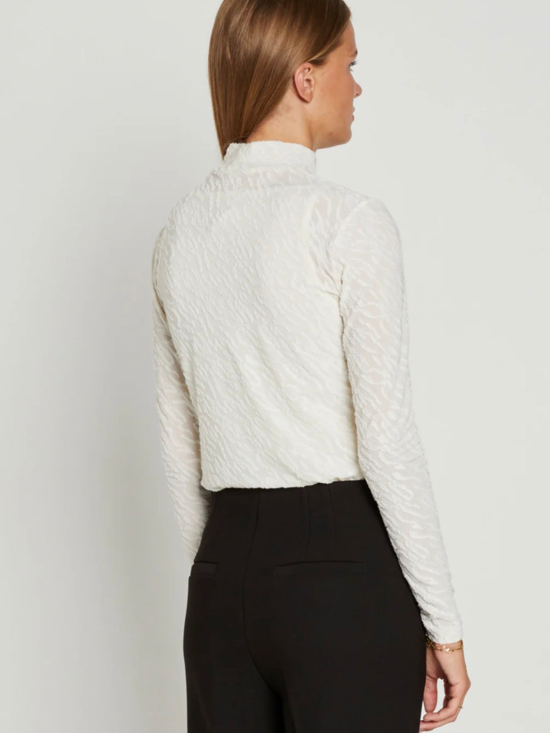 
                  
                    RUE DE FEMME ROLL NECK BLOUSE OFF WHITE
                  
                