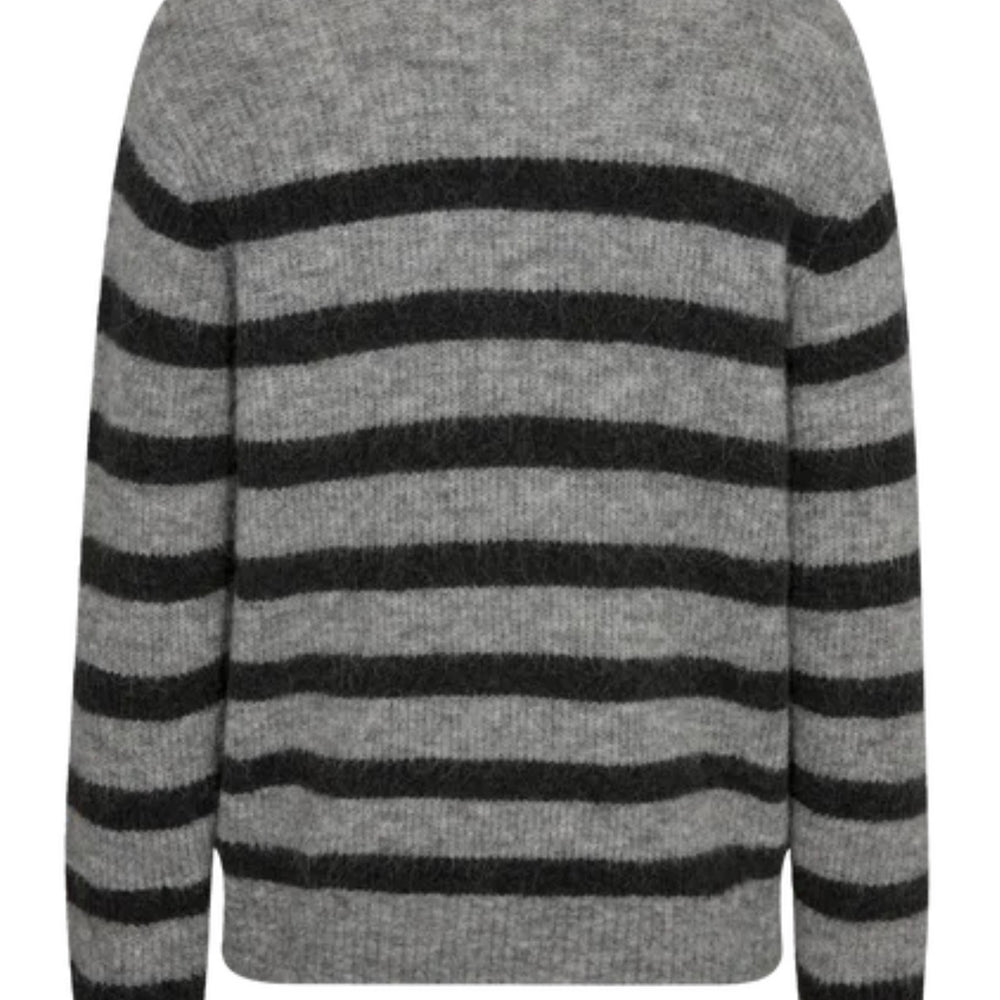 
                  
                    MOS MOSH THORA STRIPE CREWNECK KNIT SHARKSKIN
                  
                