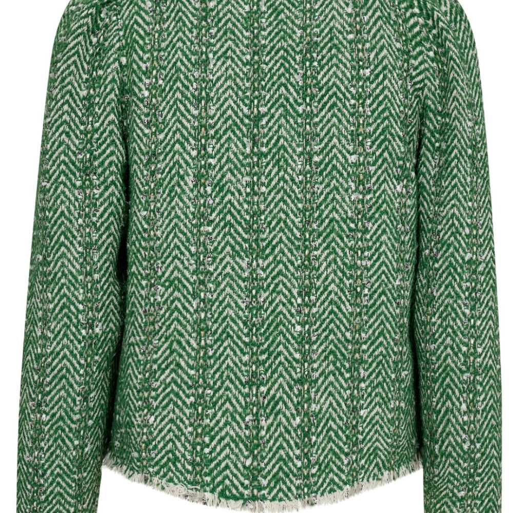 
                  
                    CO’COUTURE ALVIE BOUCLE JACKET GREEN
                  
                