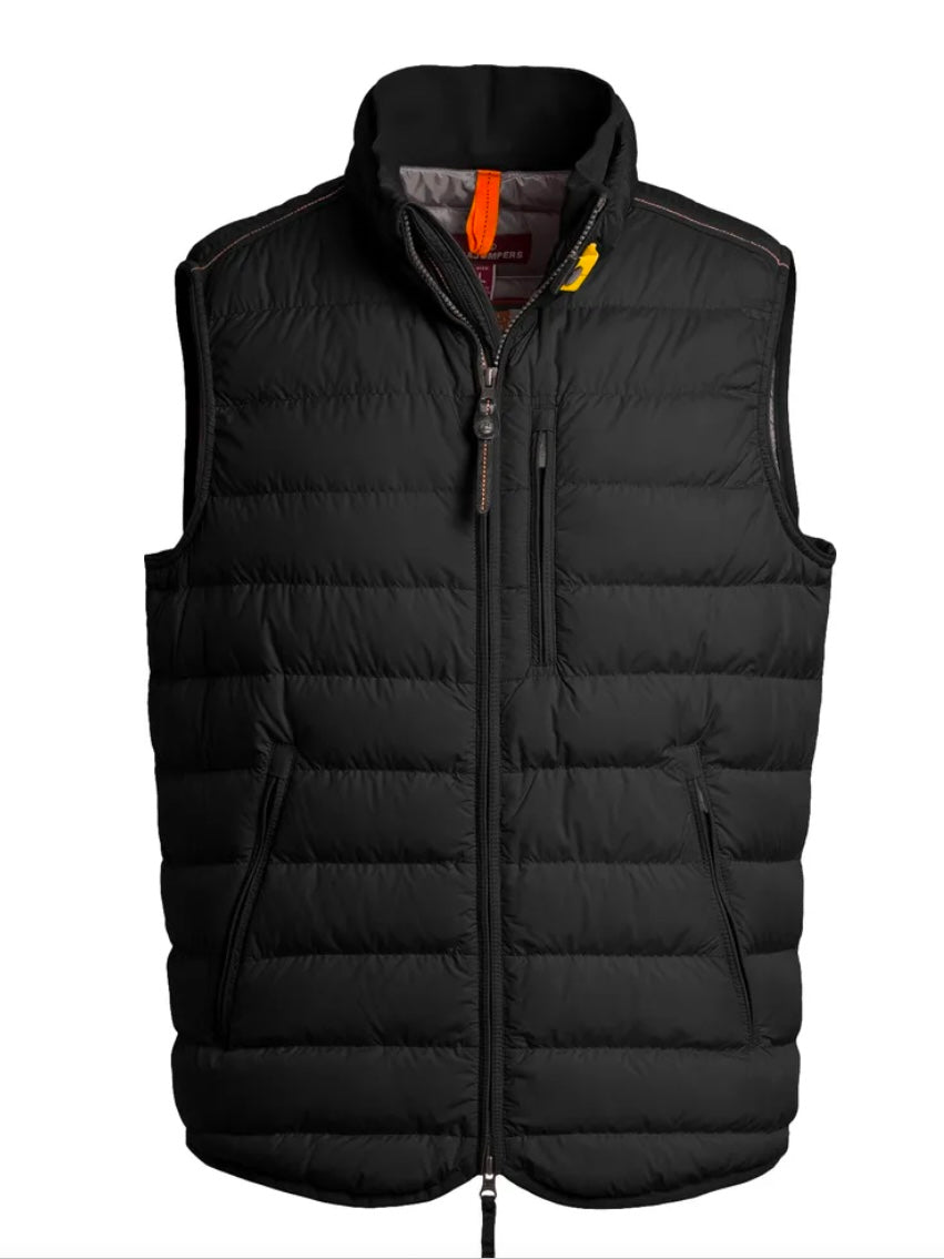 PARAJUMPERS PERFECT VEST BLACK  HERRE