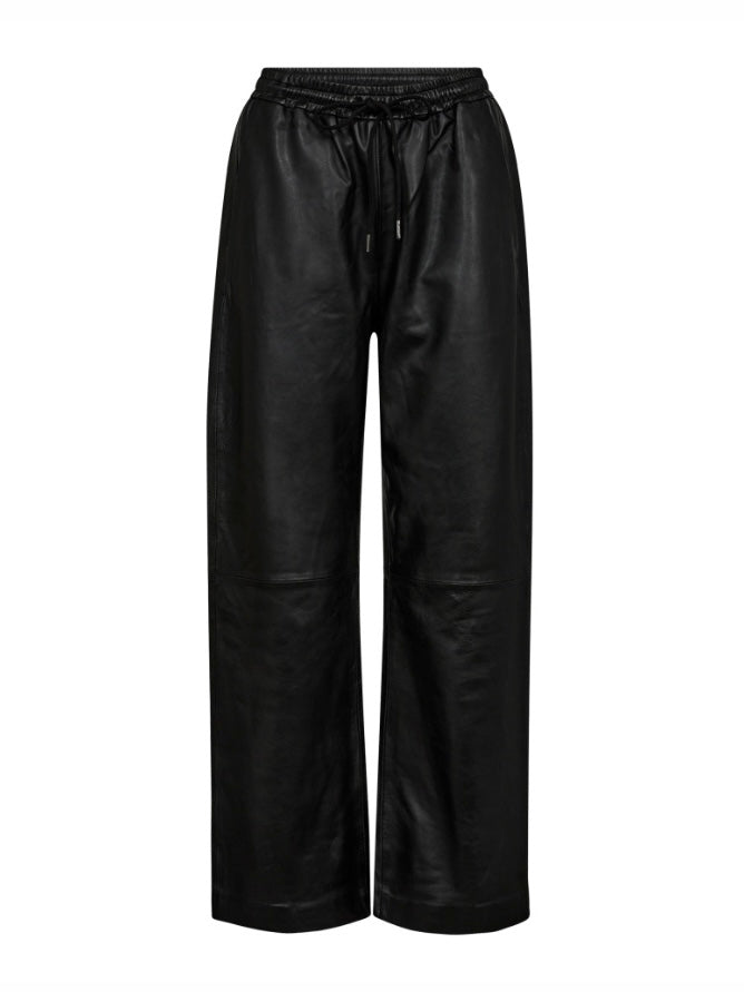 CO’COUTURE PHOEBE CC PULL ON LEATHER PANT BLACK