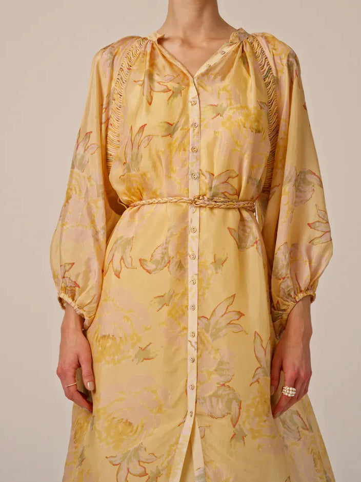 
                  
                    BY TIMO CUPRO SHIFT DRESS YELLOW ROSE
                  
                