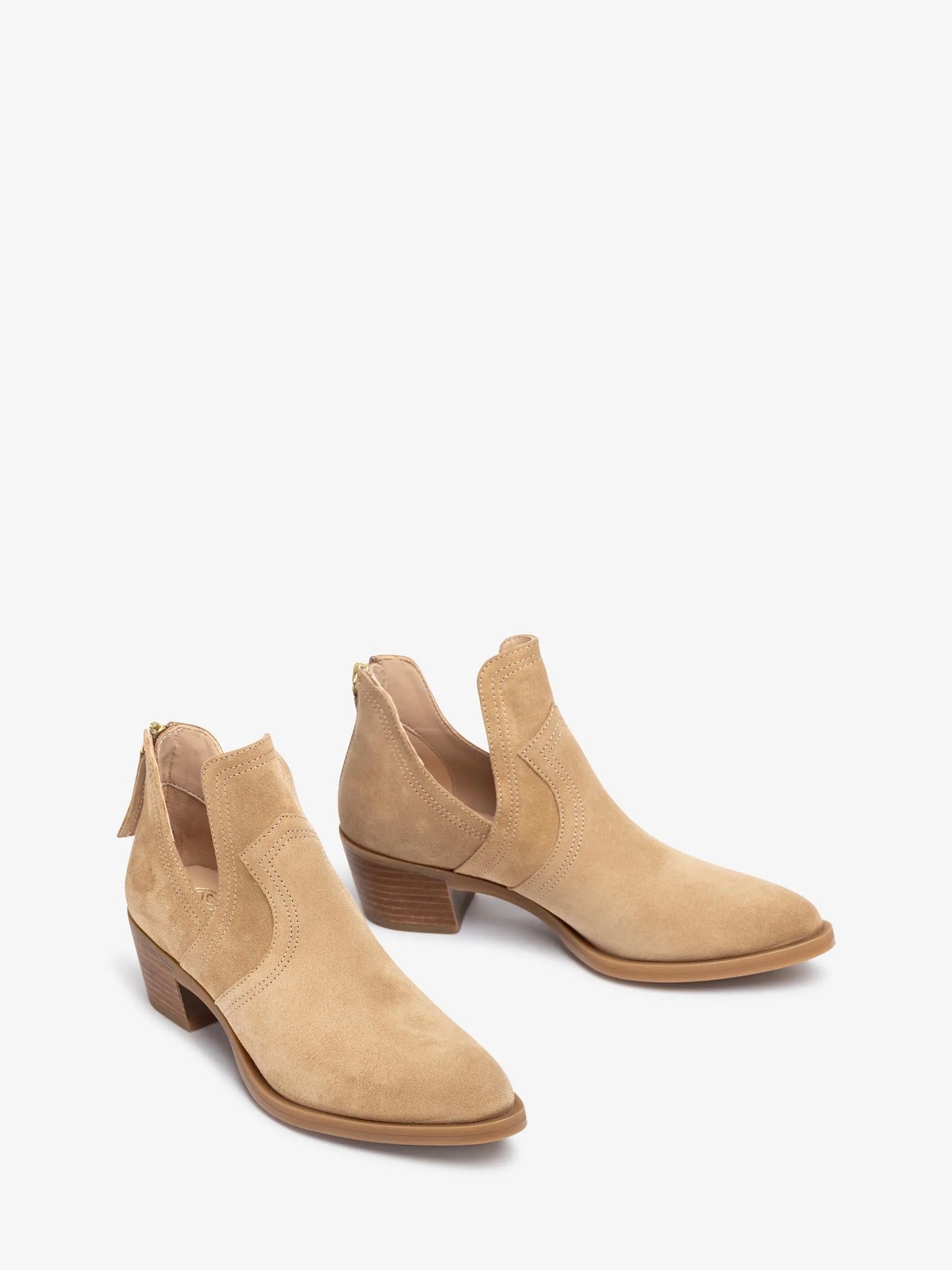 
                  
                    UNISA COWBOY CUT-OUT ANKLE  BOOT BEIGE
                  
                