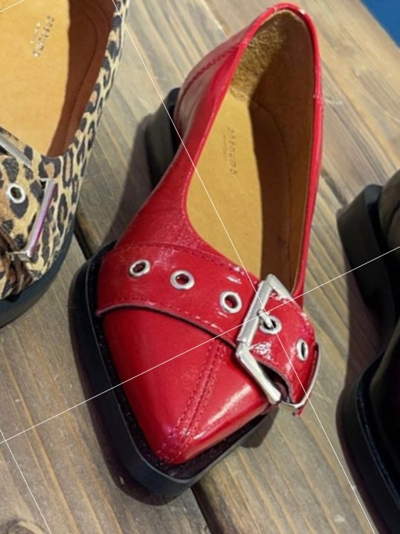 PHENUMB MUST LEATHER PATENT RED