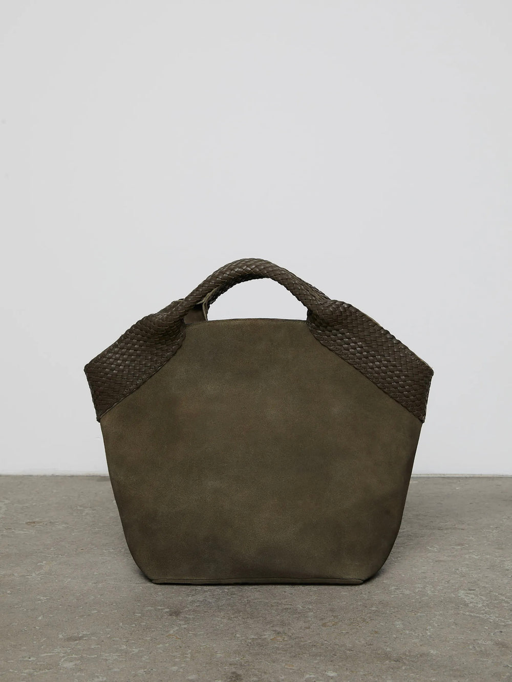 CAMILLA PIHL AURA BAG L OLIVE SUEDE