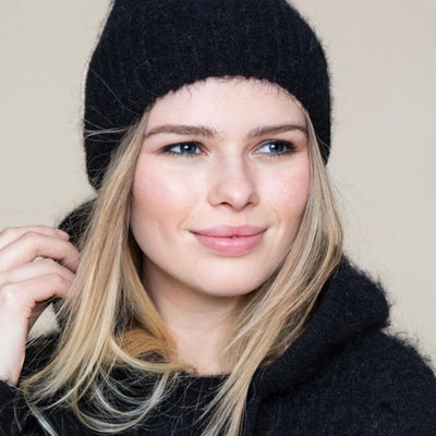 ELLA & IL SILJE CHUNKY HAT BLACK