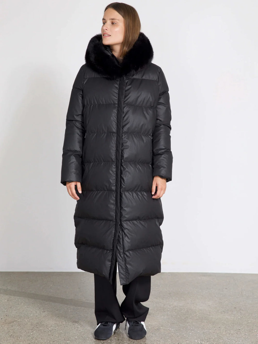 MEOTINE ALVA PUFFER COAT BLACK