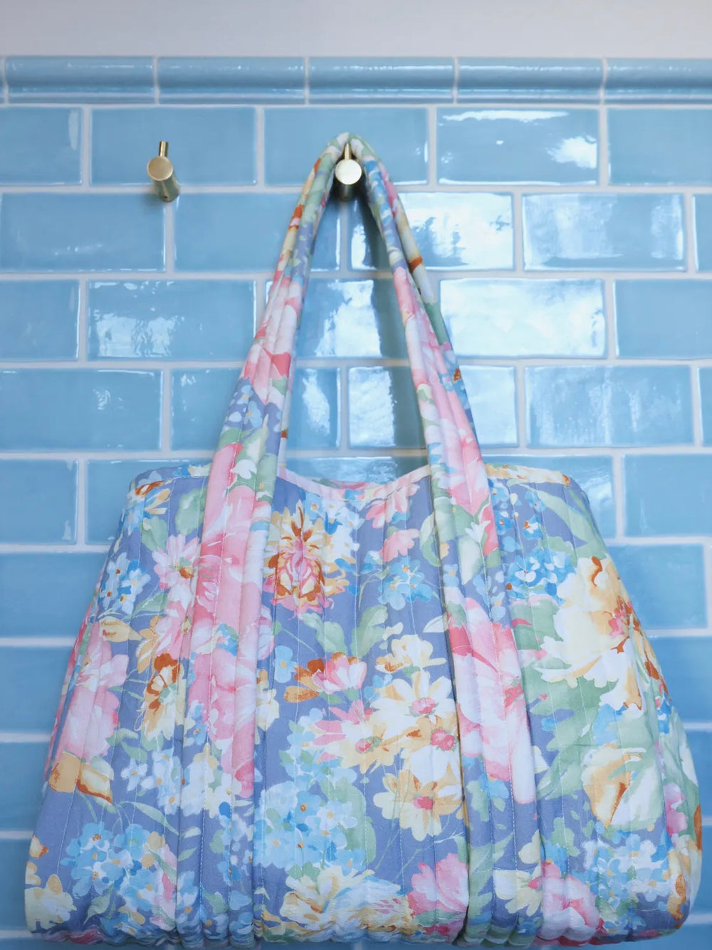 BY TIMO TOTE BAG BLUE FLORAL