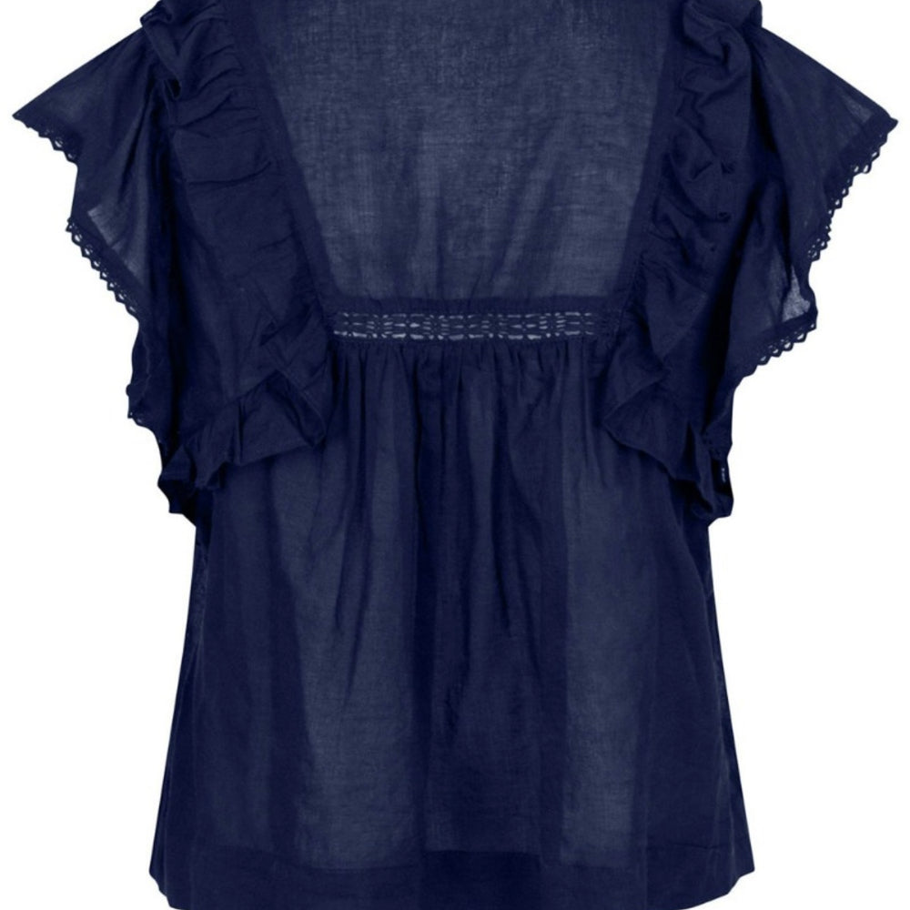 
                  
                    NEO NOIR JAYLA S VOILE TOP NAVY
                  
                