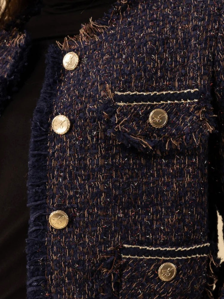 
                  
                    HALE BOB MALANI JACKET TWEED NAVY
                  
                