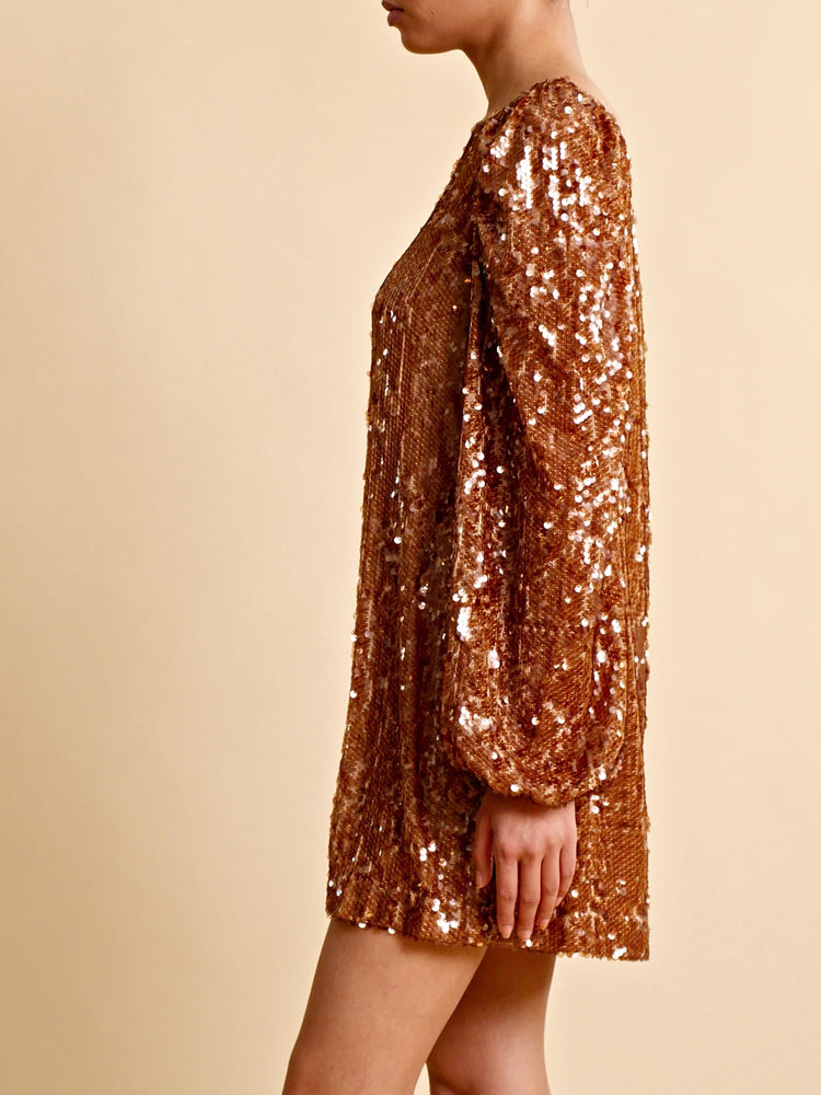 
                  
                    BY TI MO SEQUINS MINI DRESS GOLDEN
                  
                