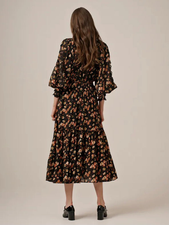 
                  
                    BY TIMO COTTON SLUB MIDI DRESS MIDNIGHT DAISY
                  
                