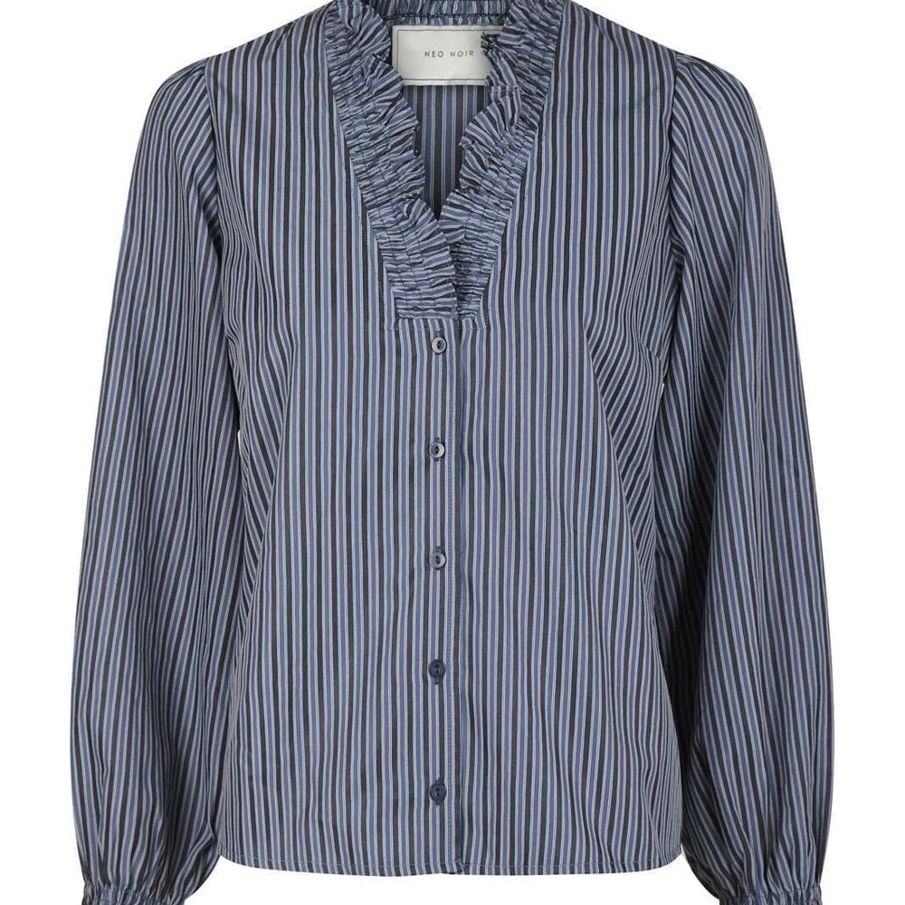 
                  
                    NEO NOIR BRIELLE TWILL STRIPE SHIRT NEW DUSTY BLUE
                  
                