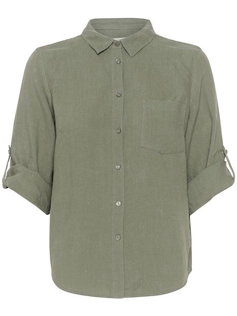 PART TWO CINDIE SHIRT AGAVE GREEN