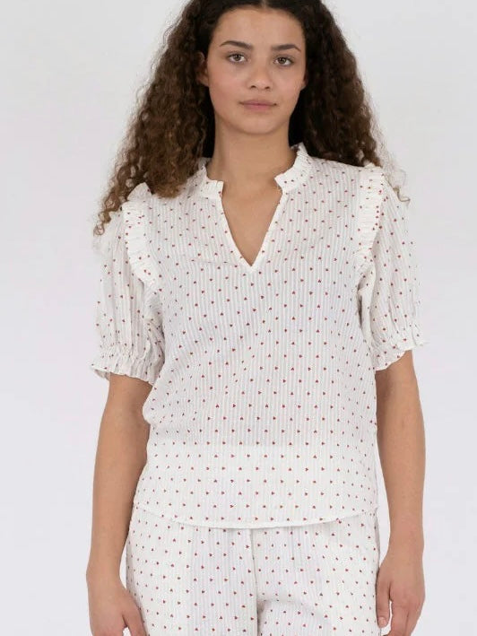 
                  
                    NEO NOIR ROSALIE HEART BLOUSE WHITE
                  
                