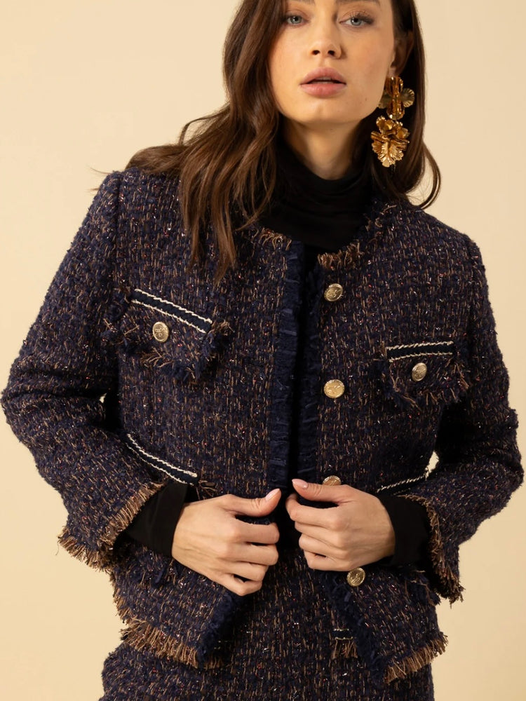 
                  
                    HALE BOB MALANI JACKET TWEED NAVY
                  
                