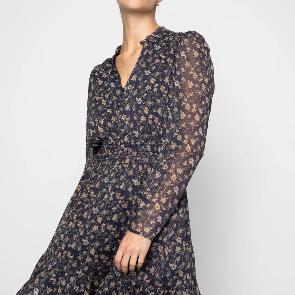 
                  
                    CAMILLA PIHL EIRA DRESS NAVY DAHLIA PRINT
                  
                