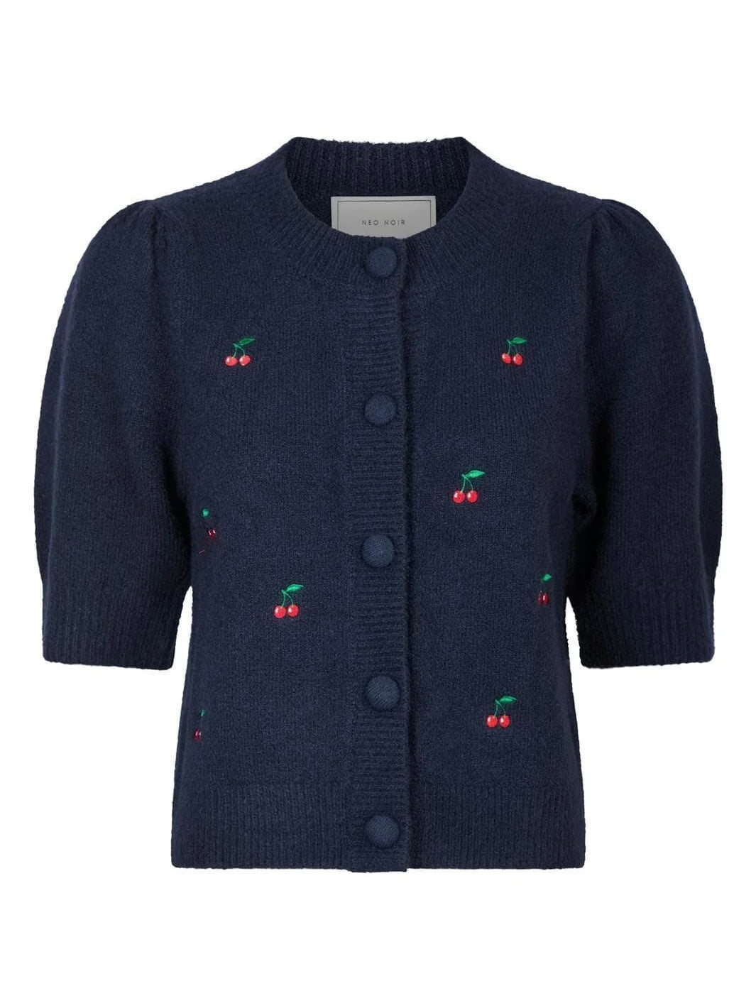 
                  
                    NEO NOIR TRUDY EMBROIDERY KNIT CARDIGAN NAVY
                  
                