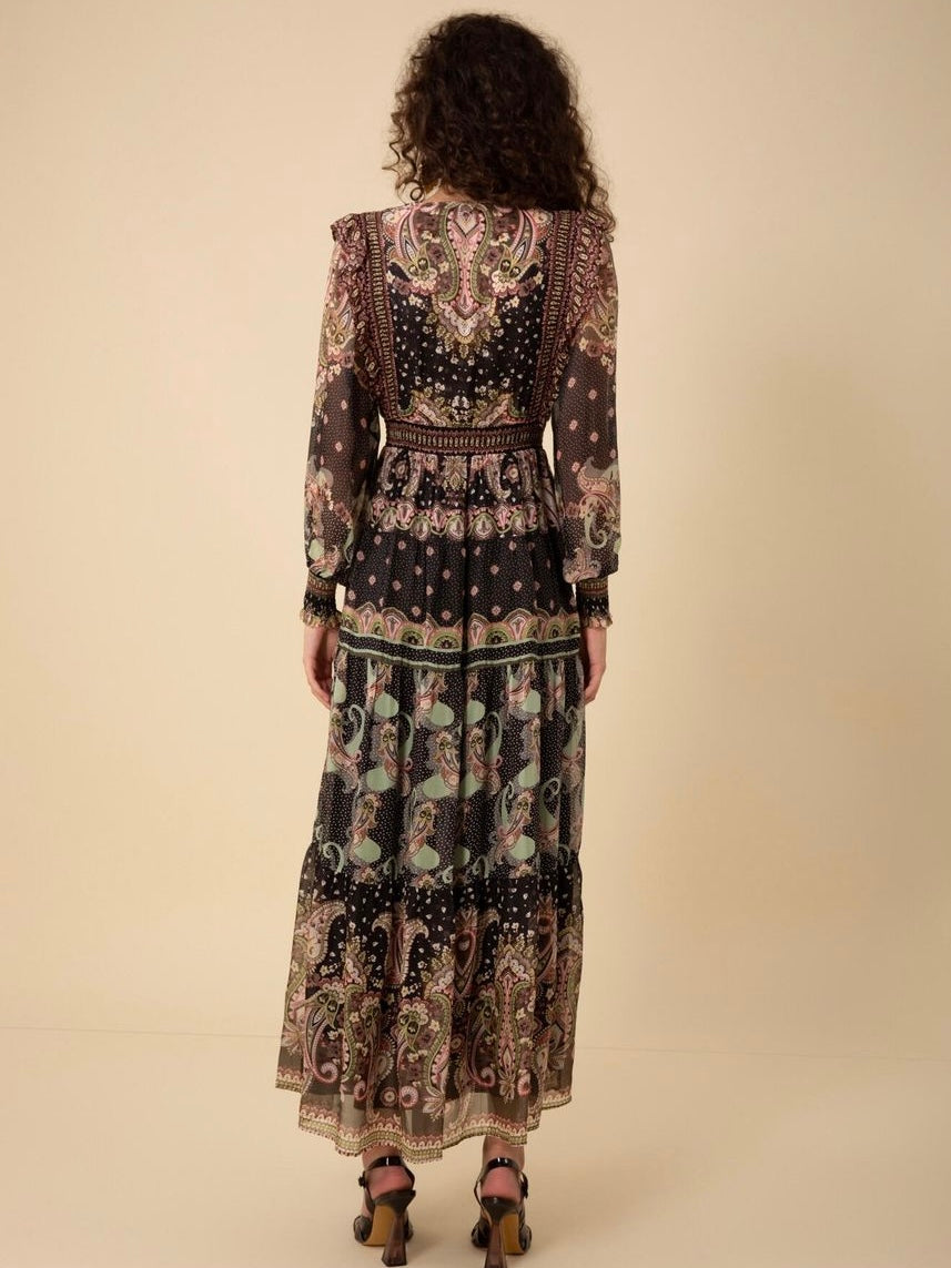 
                  
                    HALE BOB NYLAH LONG DRESS RAYON/SILK  BLACK
                  
                