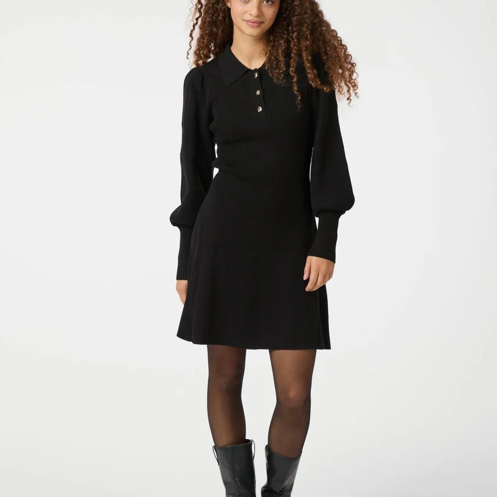 
                  
                    NEO NOIR POLLI RIB KNIT DRESS BLACK
                  
                