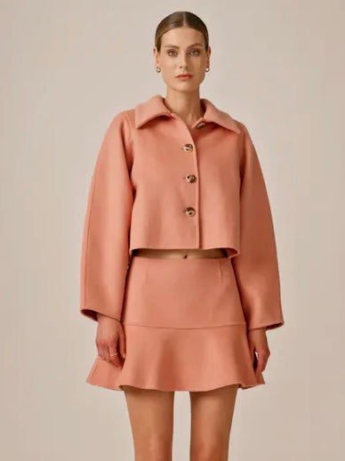 
                  
                    BY TIMO TAILORED CROPPED JACKET DUSTY PINK
                  
                