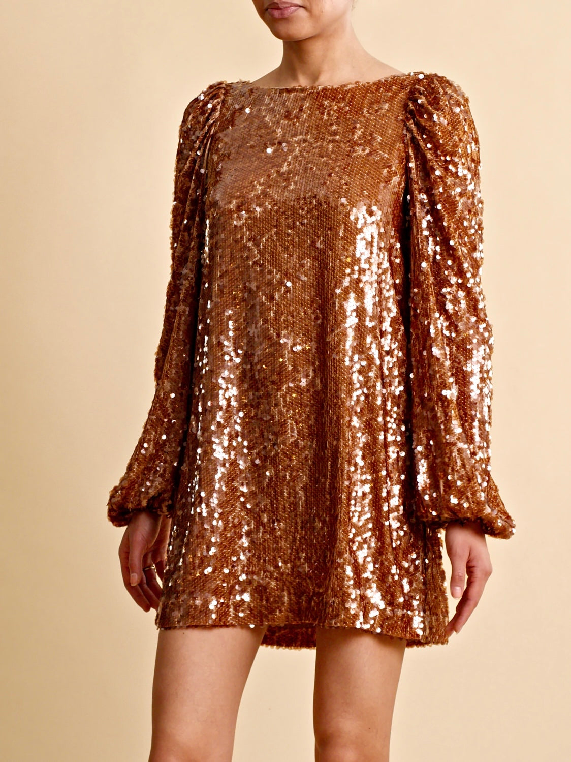 
                  
                    BY TI MO SEQUINS MINI DRESS GOLDEN
                  
                