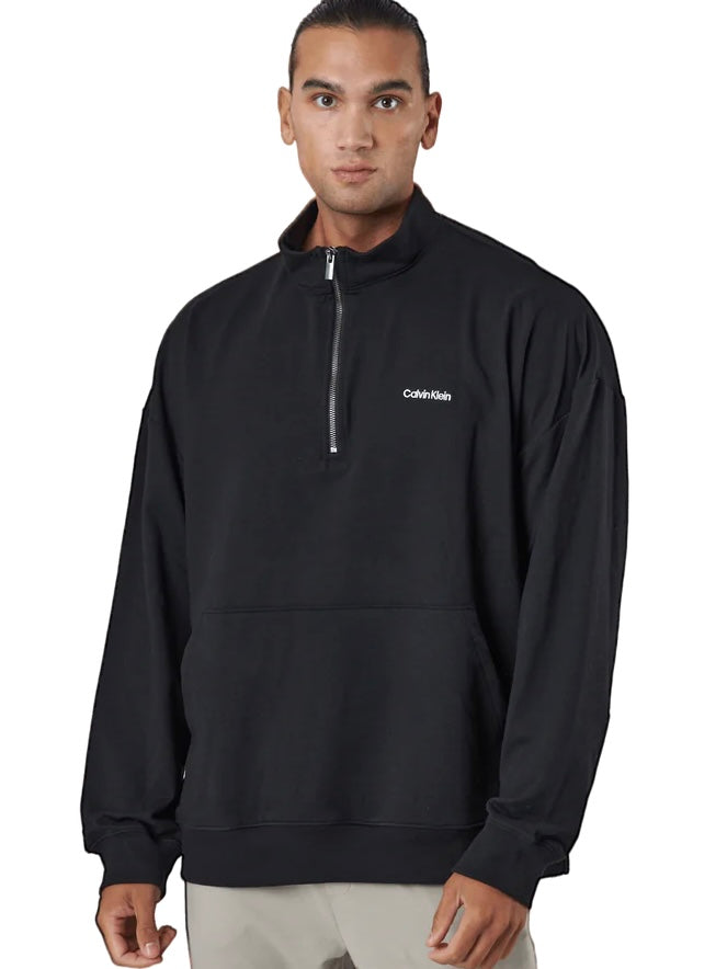 CALVIN KLEIN L/S QUARTERZIP BLACK HERRE