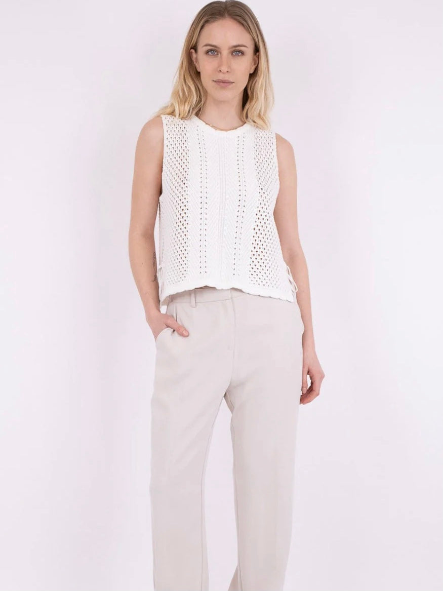 
                  
                    NEO NOIR ARITZA CROCHET KNIT TOP WHITE
                  
                