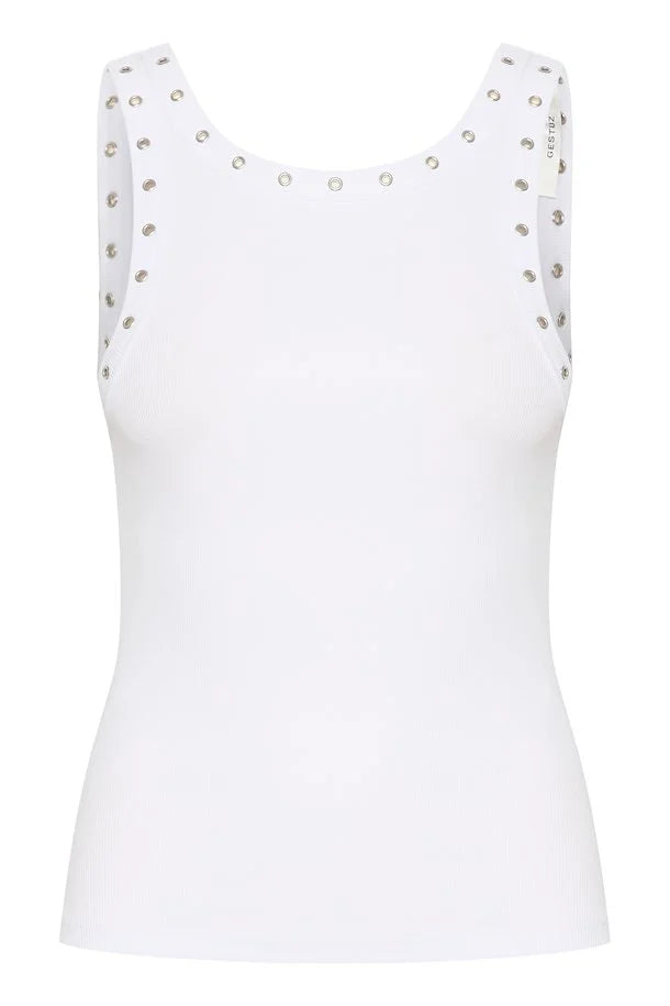 
                  
                    GESTUZ DREW EYELET TANK TOP HVIT
                  
                