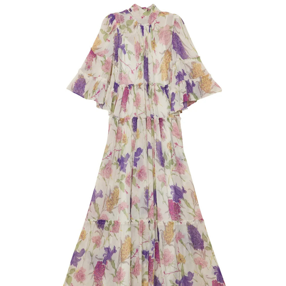 
                  
                    BY TI MO CHIFFON SHIFT DRESS FLOWER GARDEN
                  
                