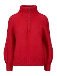 ELLA & IL LI CHUNKY SWEATER BRIGHT RED