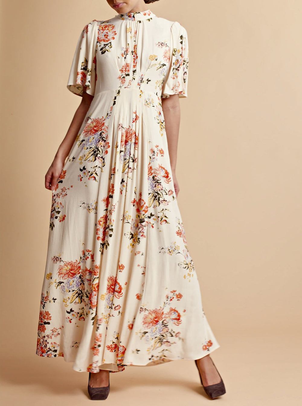 BY TIMO SUMMER TIEBACK GOWN DAHLIA