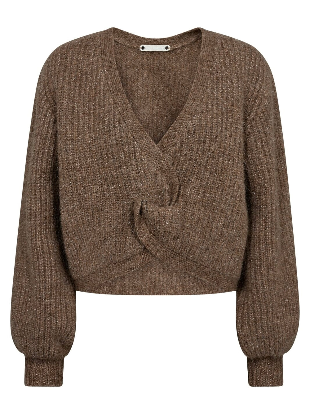 CO’COUTURE COZY LUREX TWIST KNIT WALNUT