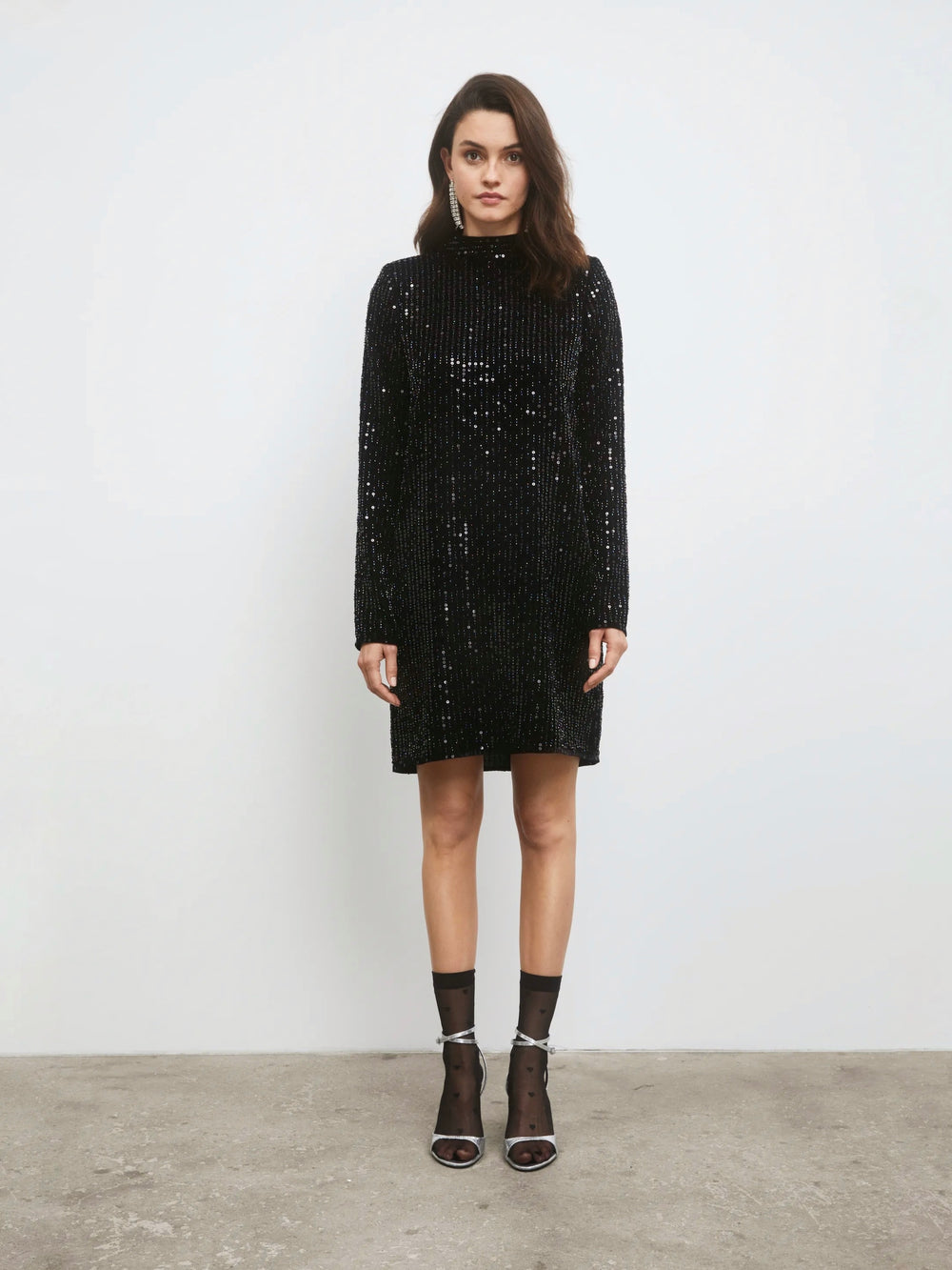 CAMILLA PIHL CLUB SEQUIN DRESS BLACK