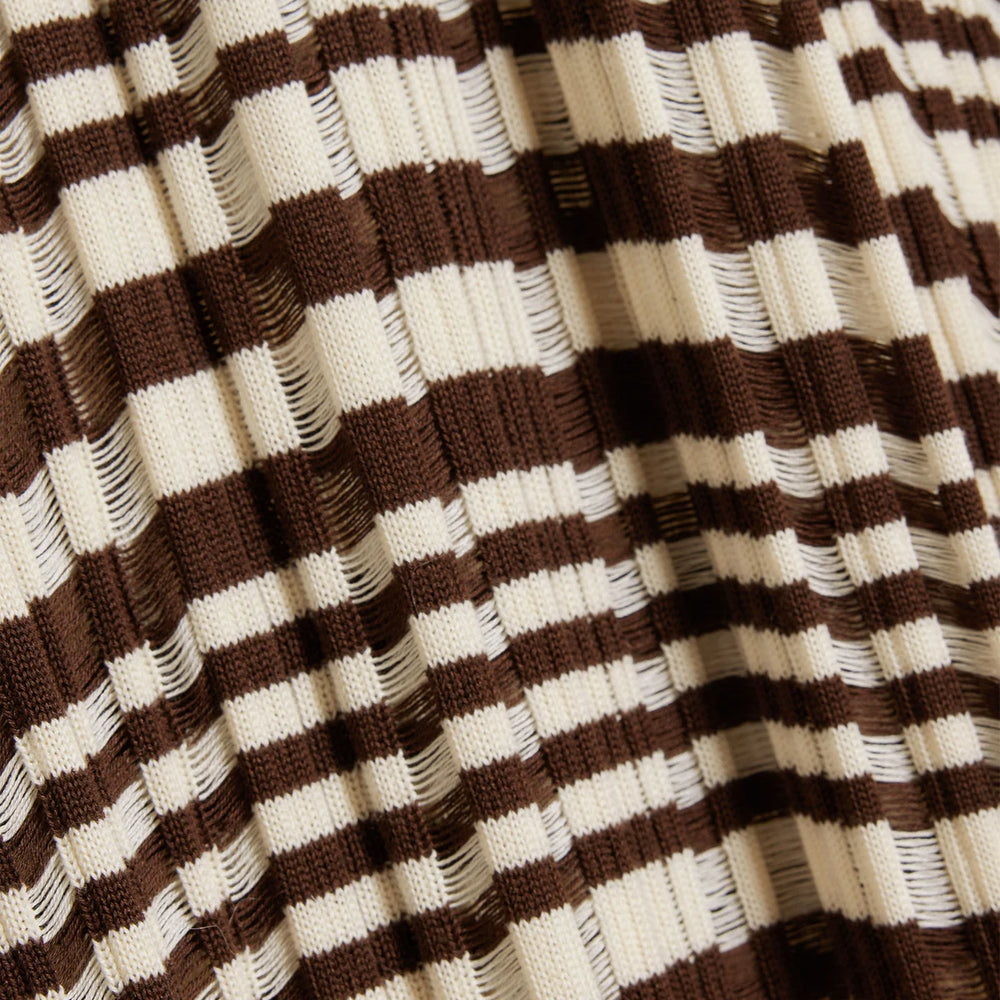 
                  
                    HOLZWEILER RIB STRIPE DRESS BROWN MIX
                  
                