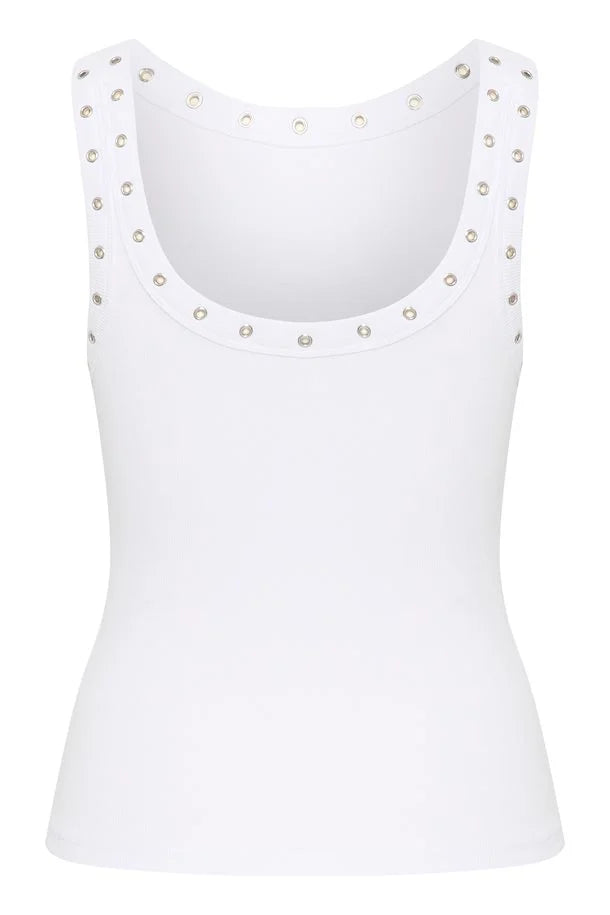 
                  
                    GESTUZ DREW EYELET TANK TOP HVIT
                  
                