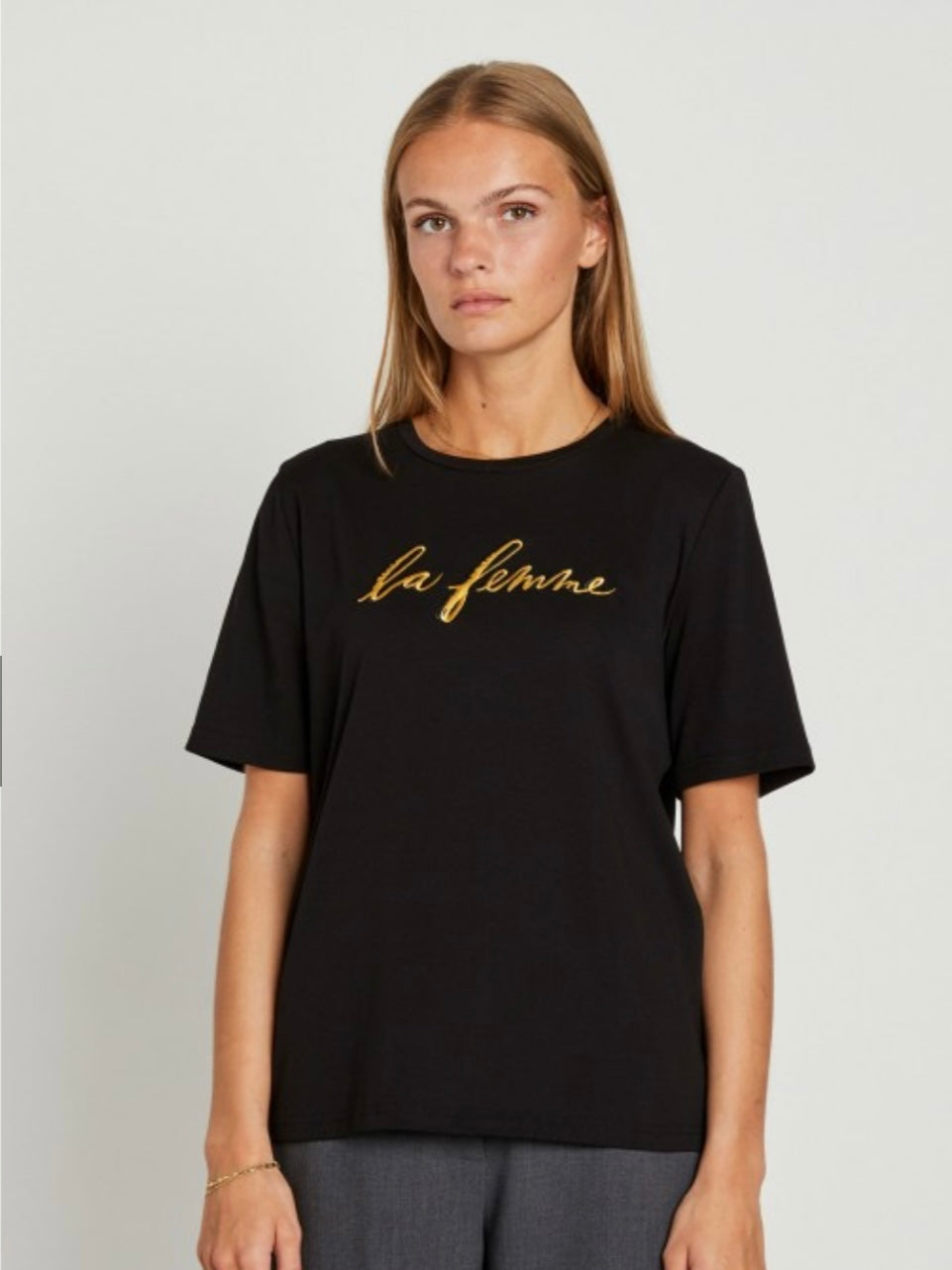 RUE DE FEMME NATACHA T-SHIRT BLACK