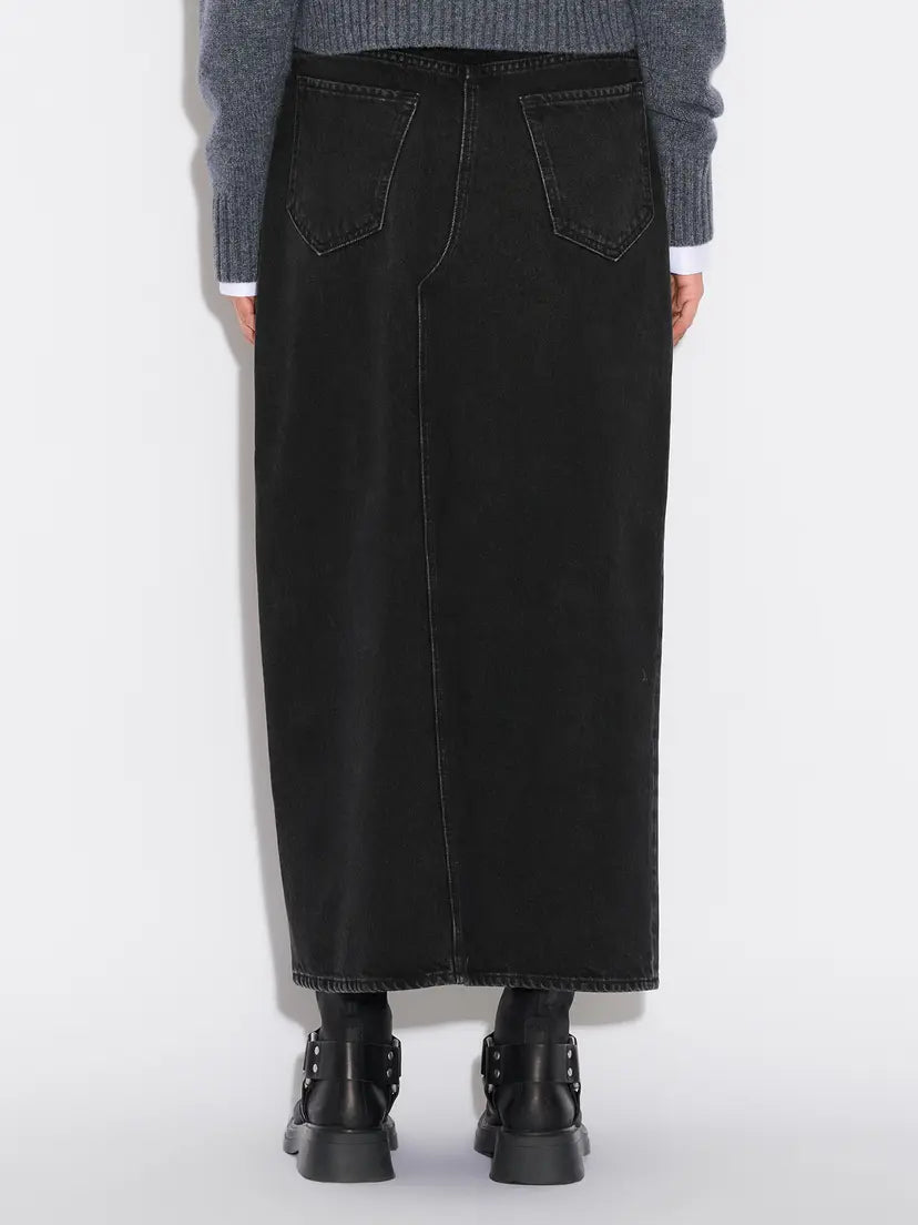 
                  
                    HOLZWEILER DENIM LONG SKIRT BLACK
                  
                