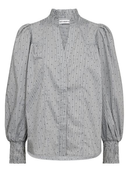 CO’COUTURE STRIPE DOT PETRA V-SHIRT  LIGHT GREY