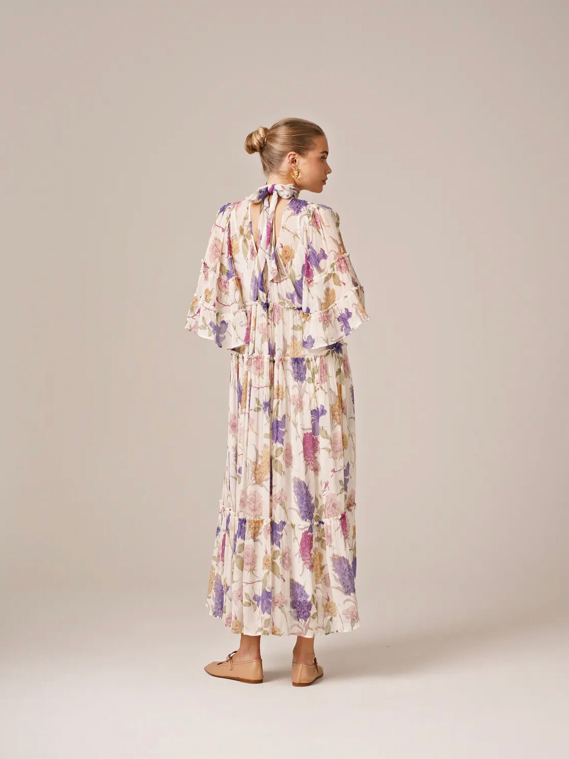 
                  
                    BY TI MO CHIFFON SHIFT DRESS FLOWER GARDEN
                  
                