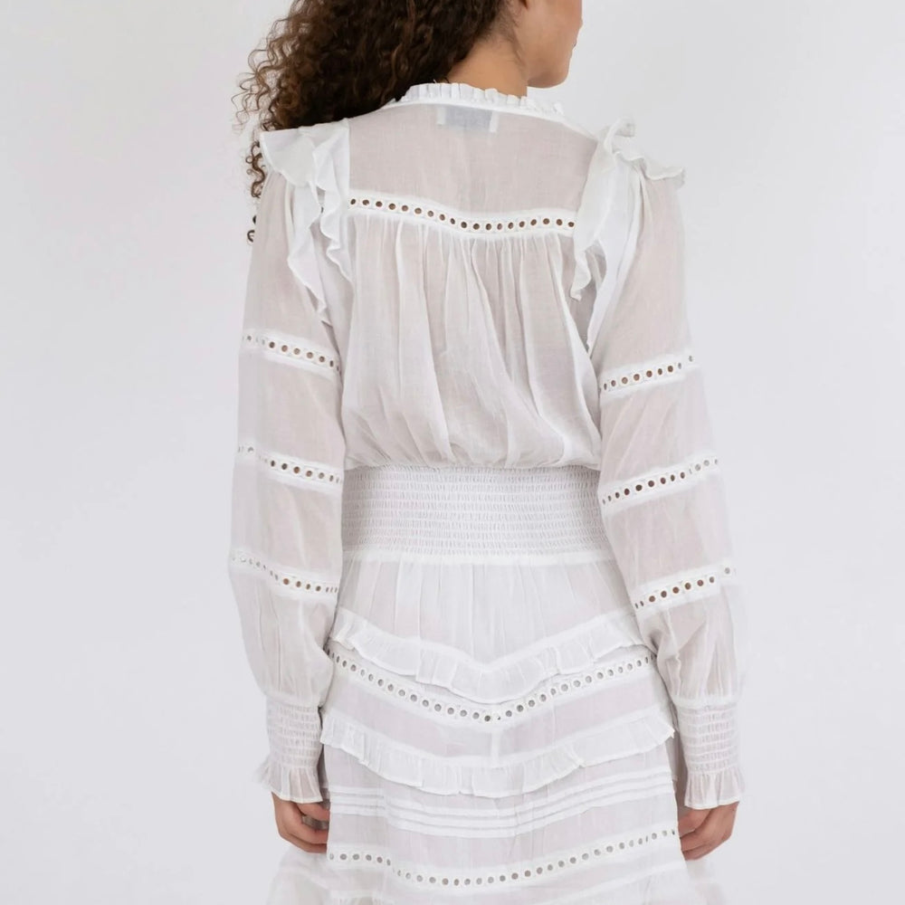 
                  
                    NEO NOIR HARMONI S VOILE DRESS WHITE
                  
                