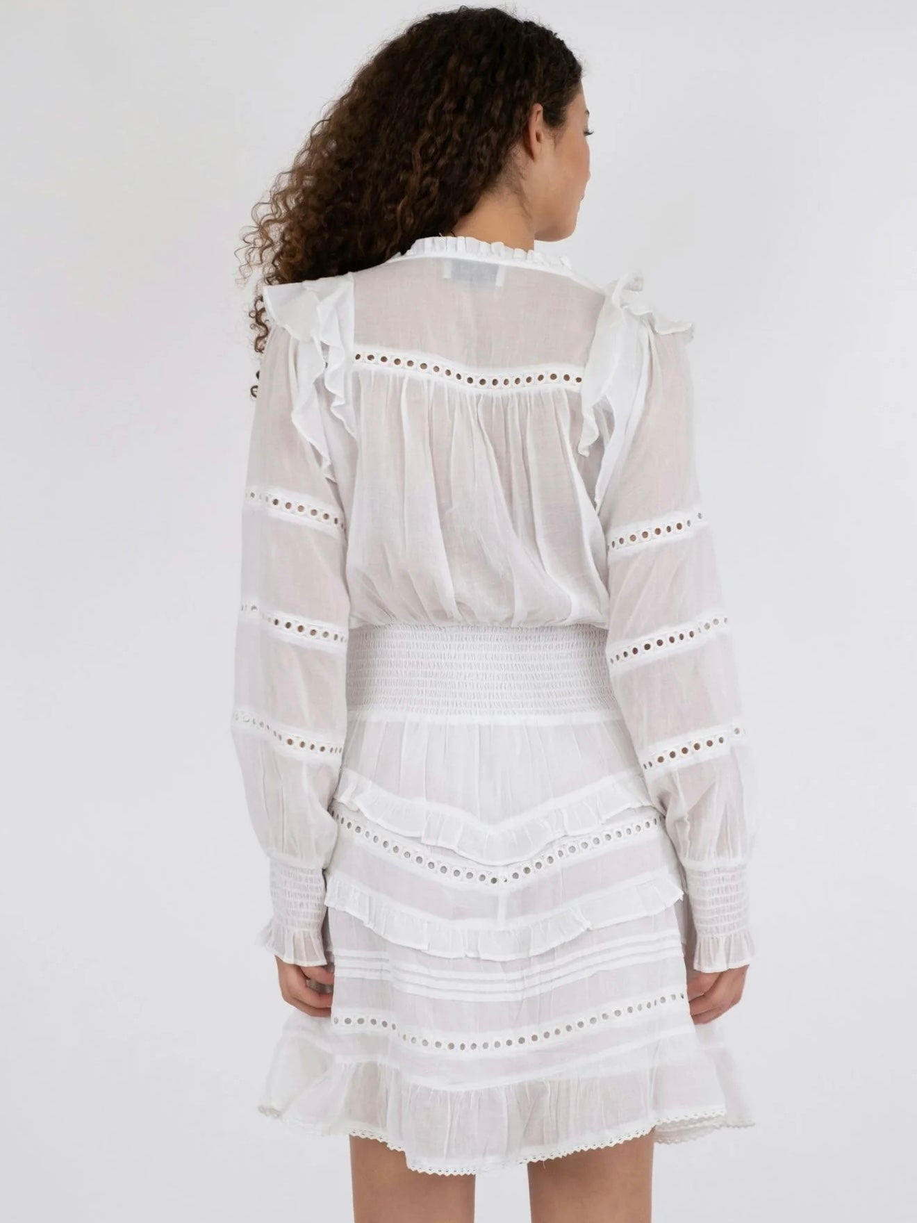 
                  
                    NEO NOIR HARMONI S VOILE DRESS WHITE
                  
                