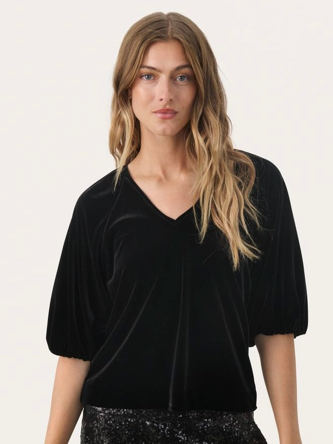 PART TWO METTY BLOUSE BLACK