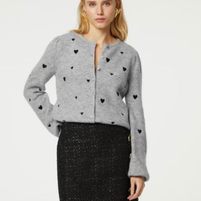 FABIENNE CHAPOT LIDIA CARDIGAN GREY MELANGE